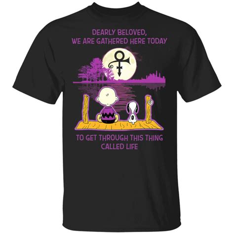 Snoopy Prince Dearly Beloved We Are Gathered Here Today Shirt