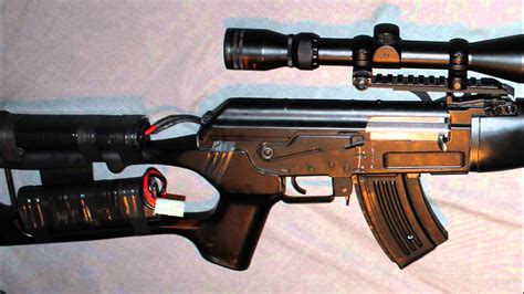 Jg Dragunov Svd Custom Airsoft Sniper Rifle Youtube