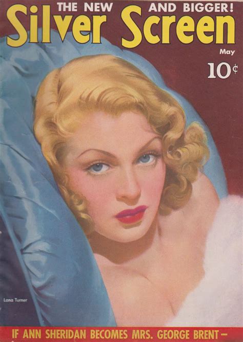 Lana Turner On The Front Cover Of Silver Screen Magazine Usa May