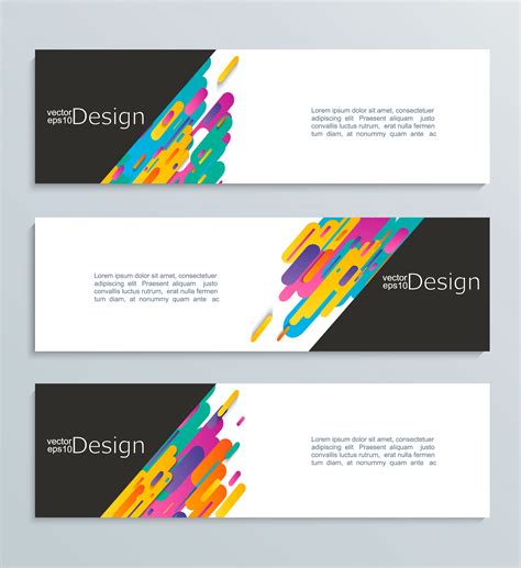 Web Banner For Your Design Header Template 416915 Vector Art At Vecteezy