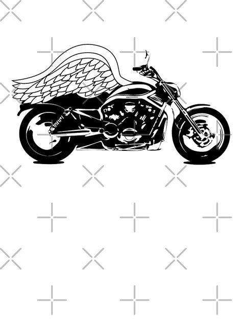 Motorcycle With Wings Ribbon Grange Svg Motorcycle Svg Motorbike Svg