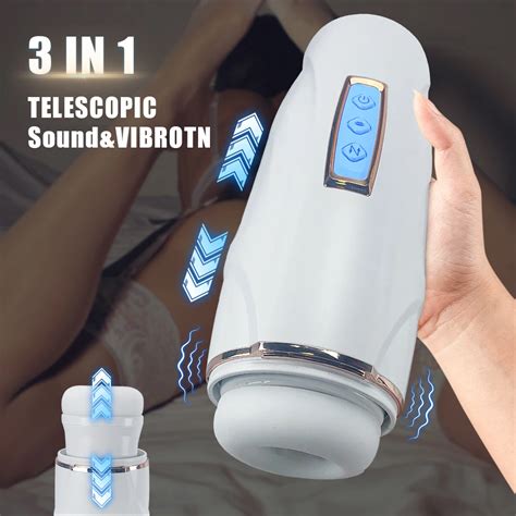 Automatic Masturbator For Men Telescopic Powerful Blowjob Sucking Machine Vibration Male