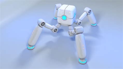 Four Legs Robot 3d Animated Cgtrader