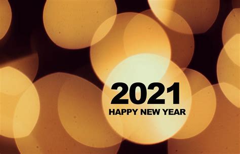 Happy 2021 New Year On Blue Bokeh Background Creative Commons Bilder