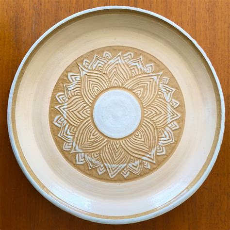 Two New Sgraffito Pottery Plates Out Of The Kiln Polly Castor