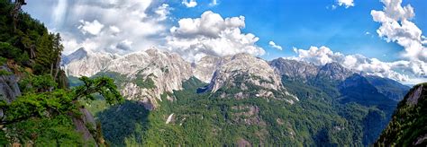 Wallpaper Landscape Forest Mountains Nature Clouds Cliff