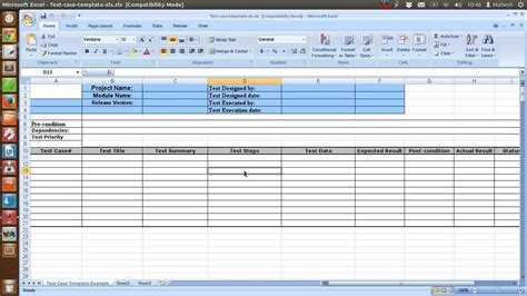 Software Testing Spreadsheet Template Qualads