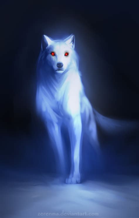 Ghost By Zerenma On Deviantart Anime Wolf Artwork Lobo Cão Lobo