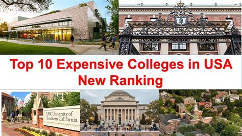 10 Most Expensive Colleges In Usa New Ranking Us University Ranking