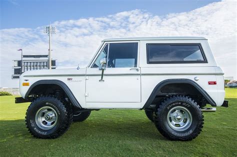 Side View Of Our Latest 1974 Classic Ford Bronco Restoration W 50 Efi