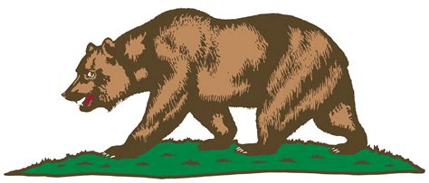 California Republic California Grizzly Bear Flag Of California Bear