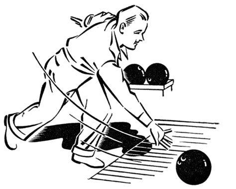 Bowling Silhouettess Clip Art Library