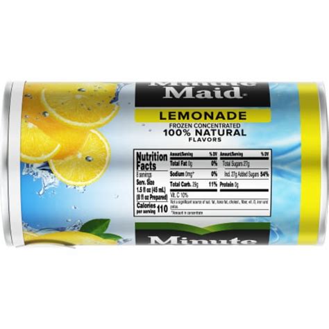 Minute Maid Lemonade Frozen Concentrated Fruit Drink 12 Fl Oz Kroger