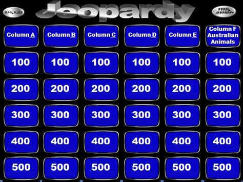 Jeopardy Powerpoint Templates Powerpoint Templates