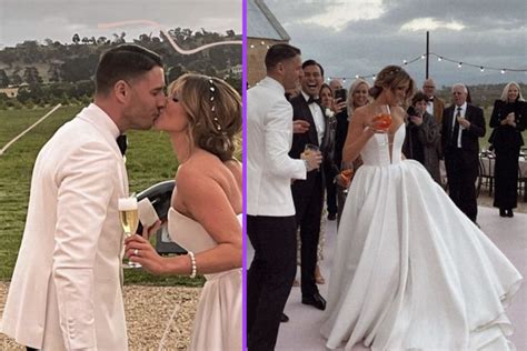 georgia love and lee elliott had their wedding in tasmania on friday