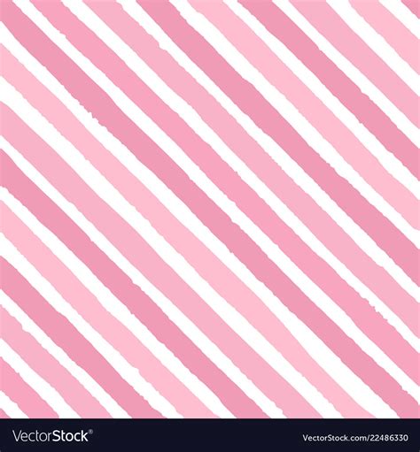 Hand Drawn Diagonal Grunge Stripes Of Pink Color Vector Image