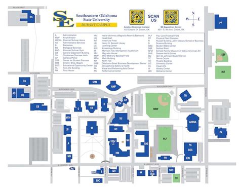 Campus Map Southeastern Oklahoma State University
