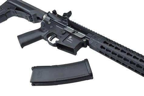 Kwa Pts Mega Arms Mkm Ar 15 Gas Airsoft Rifle Black 103 00807