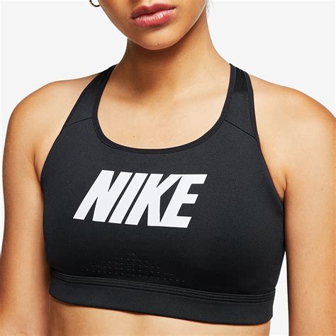 Nike Womens Impact Strappy High Support Sports Bra Blackblackwhite