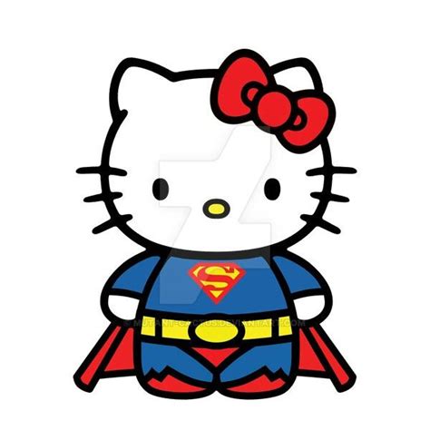 Hello Kitty As Superman