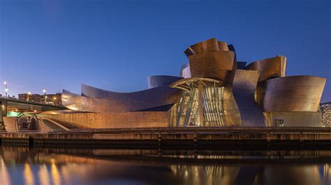Bilbao The Guggenheim Museum Foto And Bild Spain World Nacht Bilder