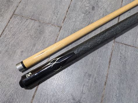 Sportcraft 19 Oz 2 Piece Pool Cue Stick With Case Black Ebay