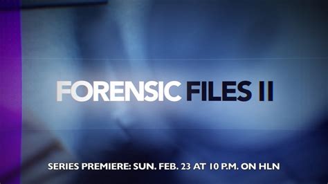 forensic files ii if the forensic files ii theme song had lyrics what would they be by hln