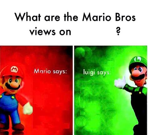 Mario Luigi Blank Template Imgflip