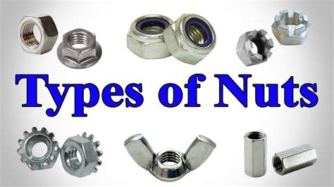 Not only are nuts extremely versatile, but they're also a nutritional powerhouse. Types of Nuts (Hardware) - Different Types of Nuts - YouTube