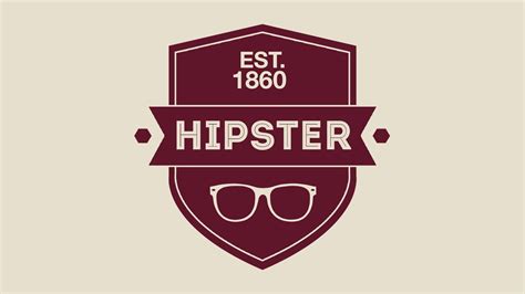 Design A Hipster Badge Logo In Photoshop Logo Hipster Vintage