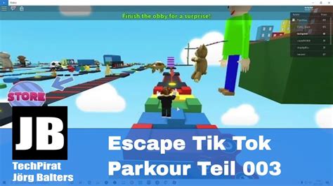 Escape Tik Tok Parkour Teil 003 Roblox Youtube