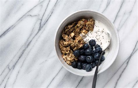 Granola Yogurt Breakfast Bowl Savory Simple