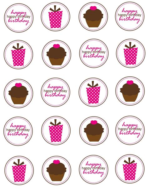 cupcakes ring toppers printables photo diamond ring