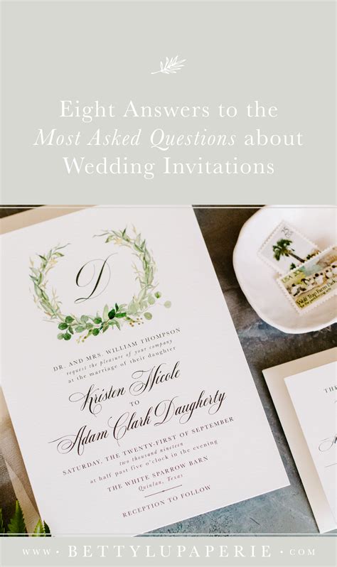 Here's the wedding invitation etiquette you need to know. 8 Answers to the Top Wedding Invitation Etiquette FAQs ...