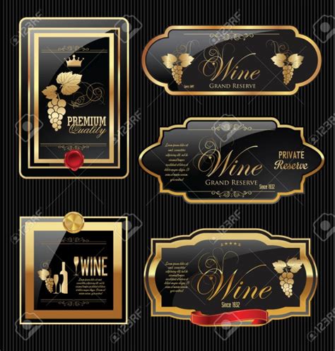 Free 20 Wine Label Designs In Psd Vector Eps
