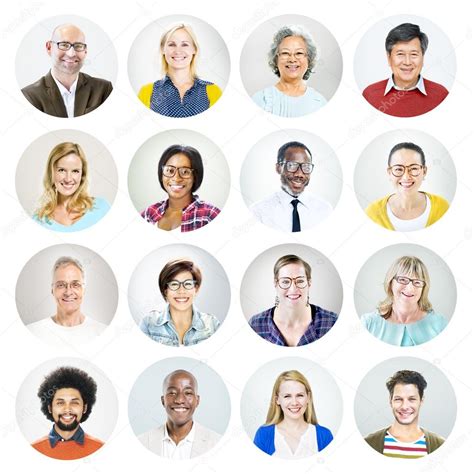 Smiling People Of Different Ages And Nationalities — Stock Photo