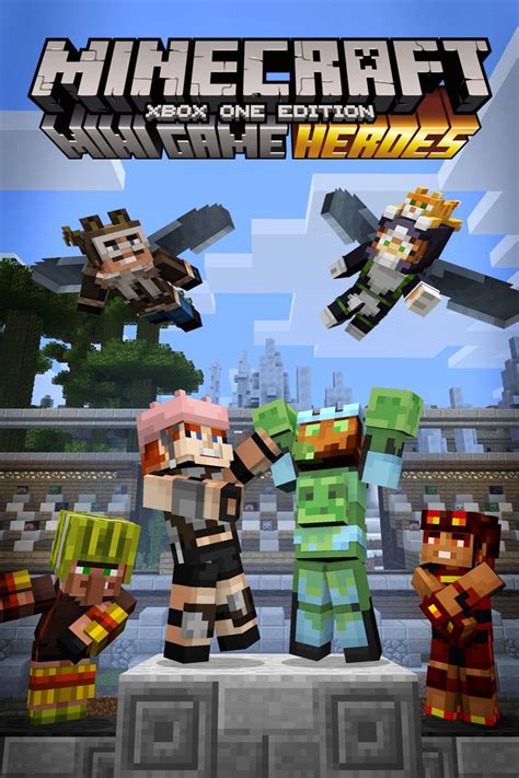 Minecraft Xbox One Edition Mini Game Heroes Skin Pack 2017 Xbox