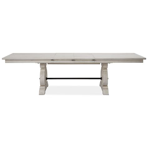Magnussen Home Bronwyn Rectangular Farmhouse Dining Table With