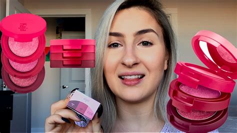Kaja Beauty Bento Bouncy Shimmer Eyeshadow Trio Sparkling Rose First Impressions Youtube