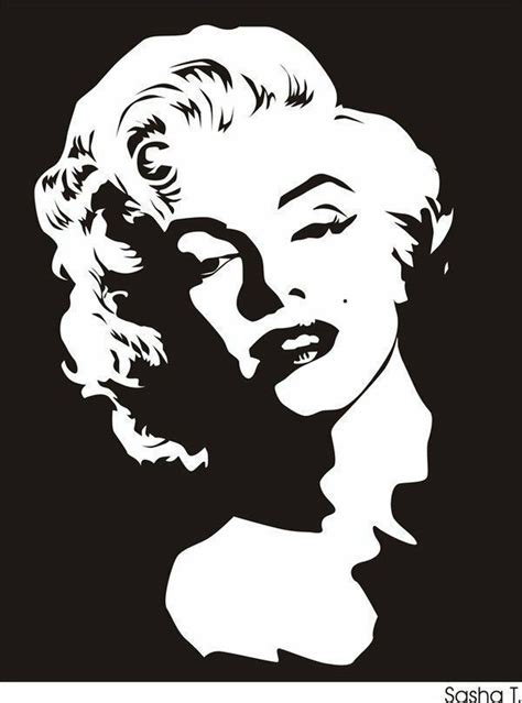 Marilyn Monroe Silhouette Painting On Mercari Pop Art Marilyn