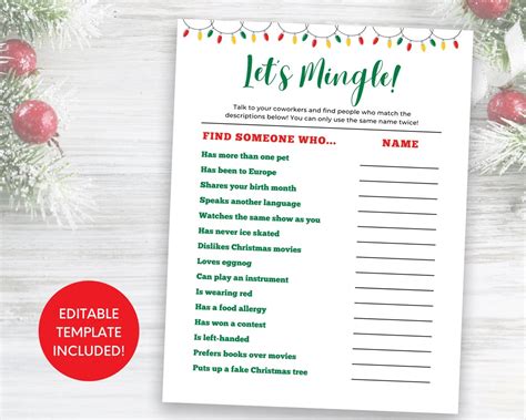 Office Christmas Party Game Holiday Office Party Game Office Ice