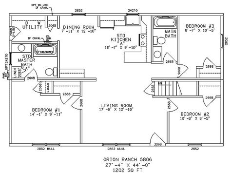 Small Ranch Homes Floor Plans