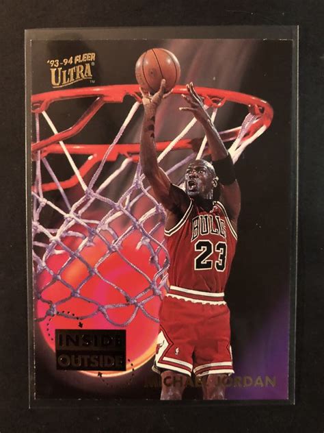 'his airness' is a living legend, and one of the more dominant stars in the history of u.s. Michael Jordan 1993-94 Fleer Ultra Basketball Card INSERT. Air Jordan Chicago Bulls Basketball ...