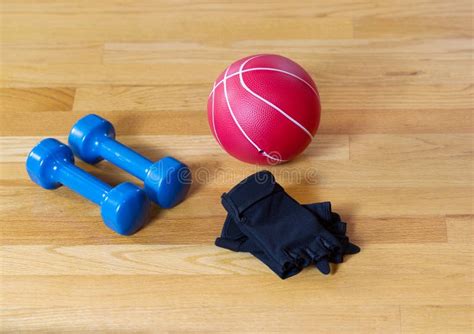 Basic Gym Workout Equipment Stock Image Image Of Strength Routine