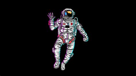 Astronaut Waving Hand Minimal 4k Wallpaperhd Artist Wallpapers4k