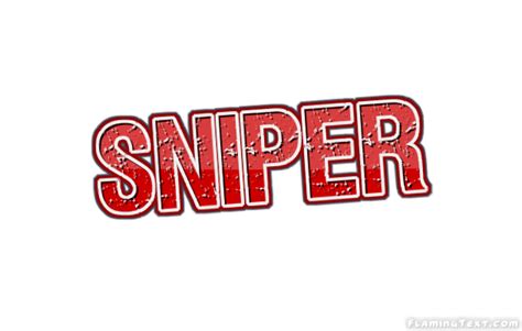 Sniper ロゴ フレーミングテキストからの無料の名前デザインツール