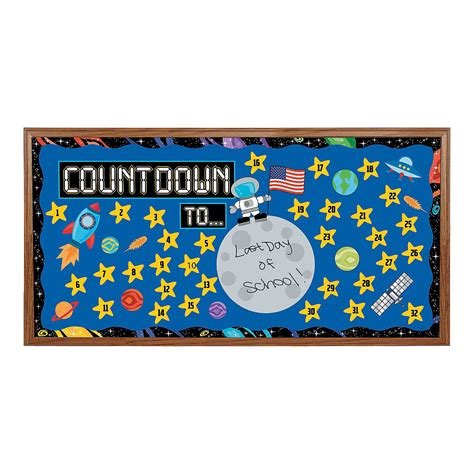 Countdown Bulletin Board Set Educational 1 Piece