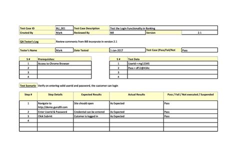 Sample Test Case Template In Excel Format Soclasopa Images And Photos