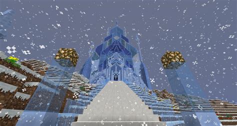 Rendition Of Elsas Ice Castle Frozen Minecraft Project