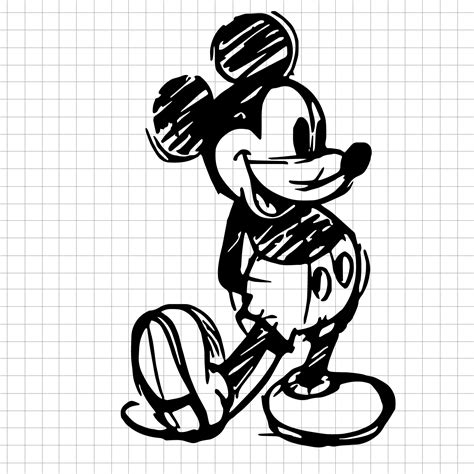 Simple Mickey Mouse Svg